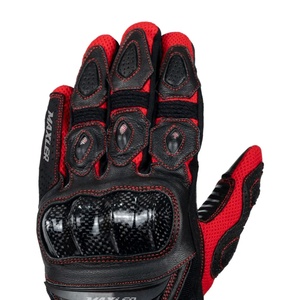 Gants de moto en cuir pour homme, à doigts entiers, légers et antidérapants pour le cyclisme, le motocross et les sports équestres (respirants) - Product Image 4
