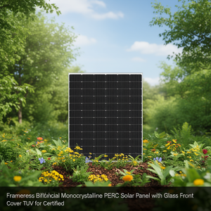 Panneau solaire monocristallin bifacial sans cadre PERC avec couvercle avant en verre certifié TUV - Product Image 3