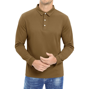 Nuevas Camisas Polo para Hombre, Camisa de Manga Larga con Cuello Mao, Corte Entallado, Camisas de Golf Ideales para Todas las Estaciones y Actividades al Aire Libre - Product Image 2
