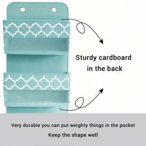 Organizador de Bolsillos para Colgar Sobre la Puerta, Bolsa de Almacenamiento Transparente para Armario con Ganchos de Metal - Product Image 2