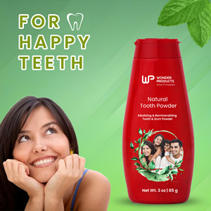 Meilleure vente de poudre de dentifrice 85gm pour tous les groupes d'âge Soins bucco-dentaires disponible au prix de gros avec logo personnalisé - Product Image 4