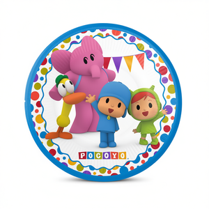 Assiettes jetables Pocoyo 23 cm, 8 pièces, vaisselle de fête, fournitures d'anniversaire pour enfants - Product Image 2