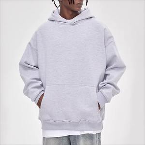 Sudadera con Capucha Corta de Alta Calidad en Algodón/Poliéster, Unisex, Estilo Urbano Desgastado, 550GSM, Felpa Francesa Gruesa, Otoño - Product Image 5