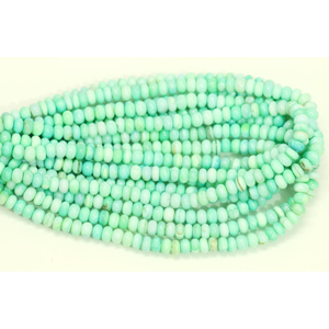 Hermosas cuentas de ópalo verde mar disco, forma redonda lisa, cuentas de piedra preciosa de ópalo verde de 7-10 mm, cuentas de calidad AAA, joyería - Product Image 3