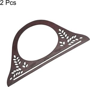 Luxury Bamboo Half <b>Ring</b> Handle Bag Accessory Small <b>Wood</b> Handbag Part <b>for</b> Shoulder Bag Use - Product Image 5