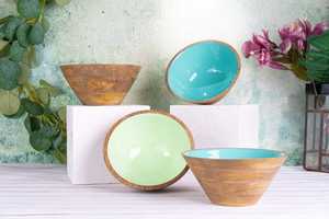 Tazón de Madera Personalizable, Ecológico y de Lujo, Pieza Decorativa Artesanal para Cestas de Regalo de Lujo y Uso Doméstico - Product Image 4