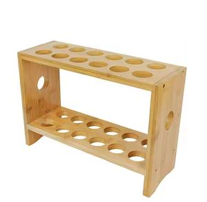 12 ไข่ผู้ถือแฟนซีดูหรูหราสีน้ําตาล 2 ชั้นไม้ผู้ถือไข่ถาดใช้ในครัวเรือนสําหรับร้านอาหารและบ้านจํานวนมาก - Product Image 5