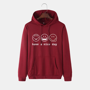 Hombres Streetwear Pullover Hoodie polar 100% algodón con estampado OEM otoño fabricante al por mayor proveedor - Product Image 1