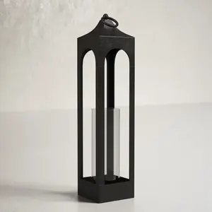 Farol de Vela Escandinavo Moderno y Minimalista, Decoración Artesanal de Hierro para el Hogar con Detalles Intrincados, Lujo Premium - Product Image 4