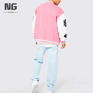 Chaqueta universitaria de lana duradera de calidad superior para hombre, abrigo con letras ajustable a la moda, soporte de invierno transpirable de punto Vintage - Product Image 5