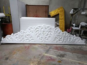 Elegancia atemporal exquisita artesanía de piedra tallada en mármol blanco y esculturas de arco distinguidas por artesanía y belleza - Product Image 6