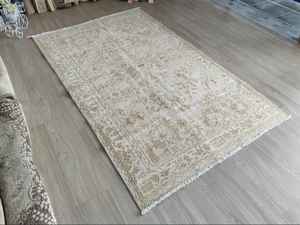 Tapis moderne Oushak bleu 9x12 noué à la main avec motif abstrait coloré style turc personnalisable - Product Image 5