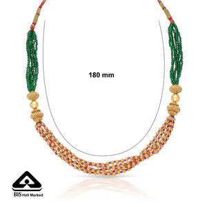 Collar Largo de Oro Harit Manjiri para Mujer - Joyería de Cadena Fina - Product Image 6