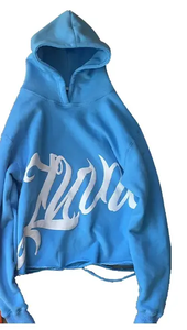 เสื้อฮู้ดแบบครอปสำหรับผู้ชายผ้าฝ้าย100% งานตามสั่งพร้อมขอบเสื้อ3D หน้าจอโฟมพิมพ์พัฟสำหรับใส่ได้ทั้งชายและหญิง - Product Image 3