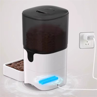 Distributeur automatique de nourriture pour animaux de compagnie, étanche, portable, contrôlé par minuterie, avec enregistrement vocal et batterie rechargeable