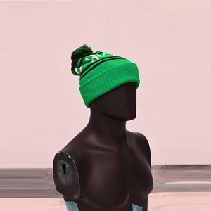 MOVATEXTILES Top Trending 100% Gorros Jacquard Sombreros y gorras de invierno Color rojo Gorros sostenibles/cortavientos para hombres - Product Image 5