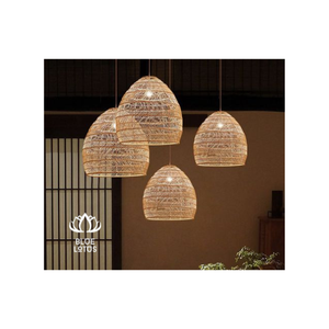 NOUVEAU ARRIVÉ 2023 LAMPE BAMBOU DÉCORATION MEILLEUR PRIX DU LOTUS BLEU VIETNAM - Product Image 1
