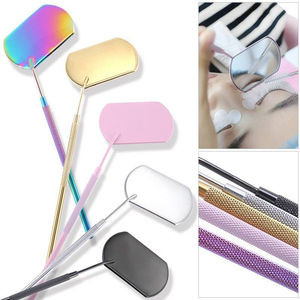 กระจกแต่งหน้าแบบติดผนังเดี่ยว ป้องกันฝ้า ชุบทอง สแตนเลสสตีล สำหรับร้านเสริมสวยระดับพรีเมียม ตรวจสอบงานต่อขนตา  ปรับแต่งได้ - Product Image 2