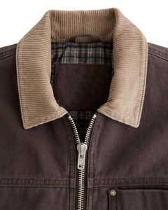 แจ็กเก็ตแบบมีซิปรูดของผู้ชายเสื้อแจ็กเก็ตผ้าแคนวาสสำหรับใส่ทำงานในฤดูหนาวระบายอากาศได้พร้อมปักโลโก้ออกแบบได้ตามต้องการ - Product Image 3