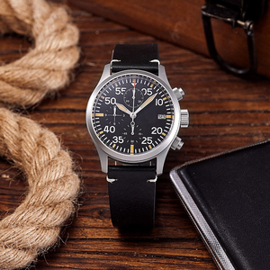 Reloj de Pulsera Deportivo Vintage de Acero Inoxidable 316l con Logotipo Personalizado al por Mayor de Alta Calidad, Cronógrafo <span class=keywords><strong>Japon</strong></span>és de Cuarzo Vk67 Polit para Hombre en Venta - Product Image 5