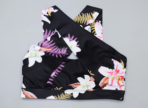 Dropshipping 2025 Wholesale Anti-Bacterial <b>Men's</b> High-waisted Polyester Flower Printed <b>Stockings</b> Yoga Pants Leggings Bra Set - Product Image 5