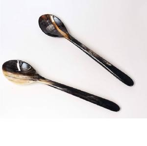 Juego de cuchara y tenedor de cuerno de búfalo y buey Fabricante y exportador Vajilla Cuchara de cubiertos de cuerno decorativa - Product Image 3