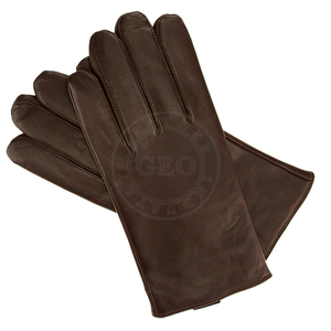 Gants d'hiver pour hommes OEM en cuir de mouton chaud pour un usage quotidien et marque personnalisée - Product Image 3