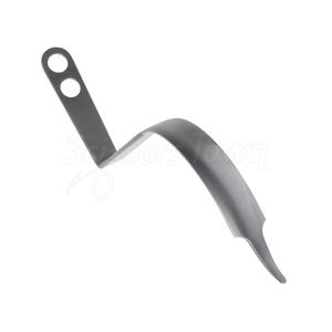 C Retractor 14 pulgadas 22mm hoja en ángulo recto redondeado extremo romo dos agujeros Retractor ortopédico quirúrgico - Product Image 4