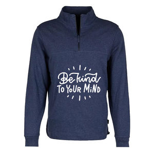 Meilleure vente Hommes Quarter Zip Pull Sweat Plus Size Slim Fit Logo personnalisé Design couleur unie élégant Streetwear - Product Image 1