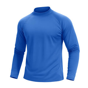 T-shirt de compression athlétique pour homme, nouveau design, séchage rapide, respirant, tissu extensible, sous-vêtement de sport à manches longues - Product Image 1