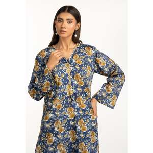 Ensemble Coordonné Décontracté IUSTTS-1158 Imprimé Floral Grande Taille Robe Journée & Soirée avec Fermeture Éclair et Volants XS-3XL Léger - Product Image 2