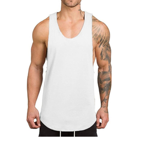 Logo personnalisé Athlétique Gym Fitness Sans Manches Hommes Activewear Grande Taille Entraînement Running Sports Hommes Stringer Débardeur De BD - Product Image 6
