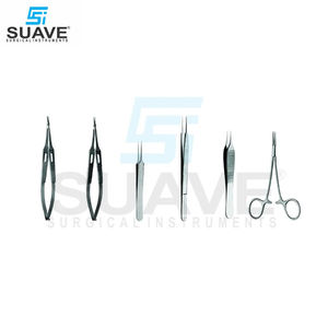 ชุดอุปกรณ์ผ่าตัดตาขนาดเล็ก11ชิ้นทำจากสเตนเลสชุดเครื่องมือผ่าตัด - Product Image 4