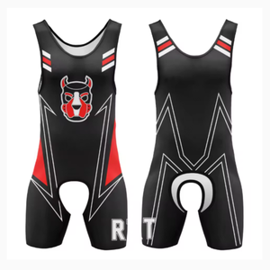 Conjunto de ropa deportiva de diseño personalizado, mono de lucha libre con logotipo frontal para gimnasio, Fitness, correr - Product Image 5