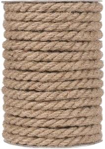 เชือกปอกระเจา100% เชือกถักปอธรรมชาติ1-50มม. เชือกป่านรีไซเคิลสำหรับตกแต่งแบบทำมือ - Product Image 6