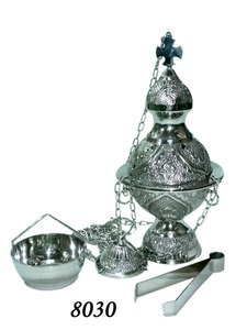 Quemador de incienso de decoración de escritorio de lujo ligero de último diseño conjunto de quemador de incienso Bakhoor árabe de Oriente Medio - Product Image 3