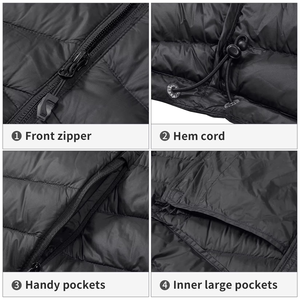 Blousons matelassés confortables à séchage rapide, personnalisés, de haute qualité, pour unisexe, prix de gros, fourniture d'usine, conception et logo personnalisés - Product Image 3