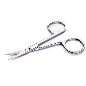 Tijeras para cutículas de manicura de estilo ruso de alta calidad, punta fina curvada, acero inoxidable, tijeras rectas de belleza, curvas afiladas - Product Image 6