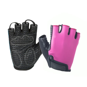 Guantes de entrenamiento de medio Dedo de alta calidad, nueva moda de cuero sintético para entrenamiento de ejercicio de culturismo para ciclismo Fitness - Product Image 1