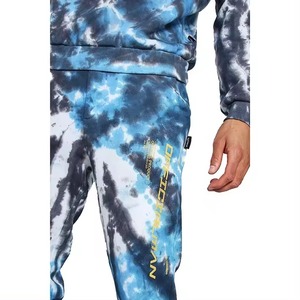 ชุดวอร์มมัดย้อมสำหรับผู้ชายชุดวอร์มมีฮู้ดและกางเกงวิ่งชุดแนวสตรีทสองชิ้นสำหรับกีฬาลำลองและแฟชั่นในเมือง - Product Image 6