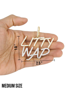 Colgante de plata estilo Hip Hop S925 para hombre, diseño de nombre personalizado en plata de ley, joyería helada para moda audaz - Product Image 2