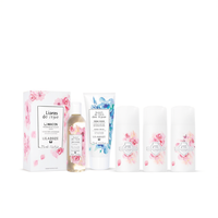 Lilaroze Paris Set Perawatan Kulit Organik Mewah dengan Pelembap Wajah Shea Butter Ekstrak Mawar & Bunga Alpen Air Micellar
