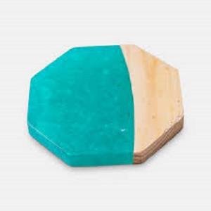 Wood and Resin <b>Coasters</b> Durable Handcrafted <b>Drink</b> Mats Smooth Finish Ideal <b>for</b> Dining Table Coffee Mugs Tea Cups and Glasses - Product Image 3