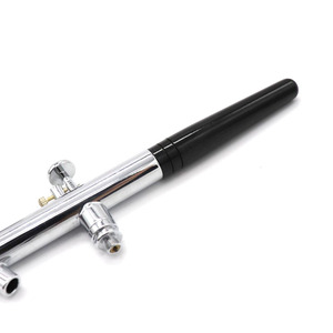 Pistolet de pulvérisation aérographe polyvalent à double action par gravité AB-128 avec 3 godets pour la modélisation, la <span class=keywords><strong>peinture</strong></span> et l'art - Product Image 5
