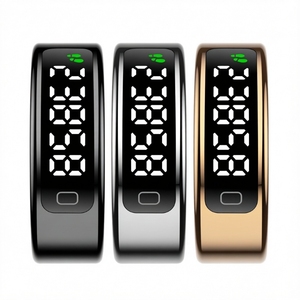Stainless Steel Smart Ring LED Display Heart Rate Sports Health Monitor BT IP68 Waterproof App Control Sleep Tracker - Product Image 5