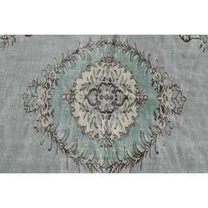 พรมวินเทจสไตล์ตุรกี ขนาด 4.8x7.5 ฟุต สีเบจ ทำจากขนสัตว์ - Product Image 5