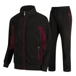 Survêtements 100% coton du Pakistan survêtements de jogging athlétiques décontractés pour hommes survêtements 2 pièces à fermeture éclair complète avec poche - Product Image 1