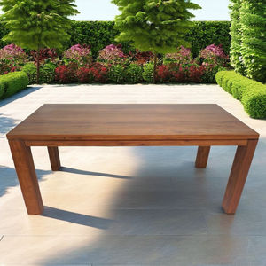 Table de cuisine finition lisse finition brillante moderne du milieu du siècle fabriquée au Vietnam finition résistante aux rayures en bois dur durable | WT505P6 - Product Image 5