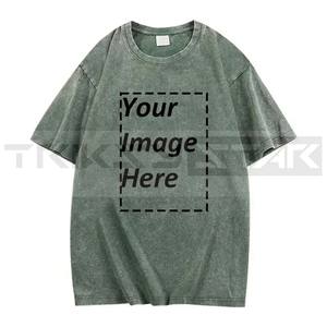 Camiseta Extra Grande de Punto Grueso de 220g, 100% Algodón Lavado, Ecológica, para Hombre y Mujer, Estilo Urbano, Hip Hop, Punk, Harajuku, Casual - Product Image 5