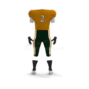 Por encargo sublimado uniformes de fútbol americano aparejos sarga impresión bordado jóvenes conjunto hombres mujeres al por mayor - Product Image 3